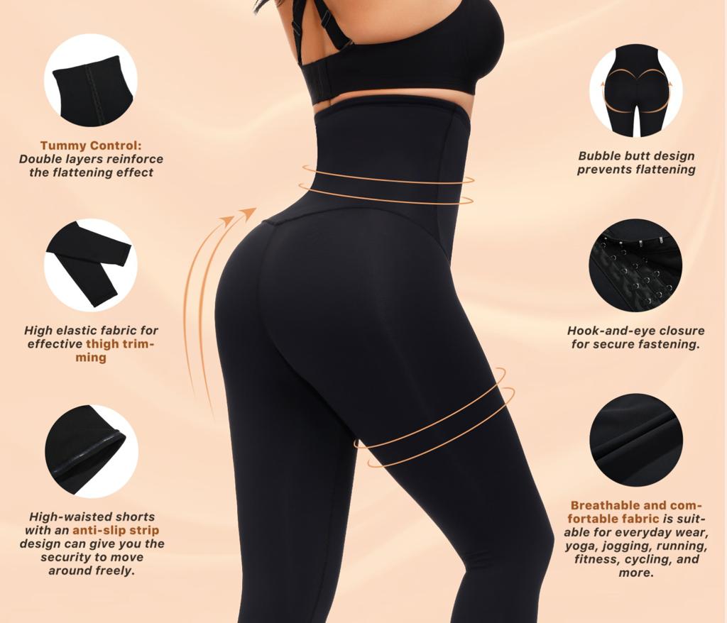 Buy High Waist Short With 3 Hooks - La Black Waist Trainer for Comfortable Everyday Wear