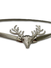 Buy Thin Slim Elastic Silver Stretch Belt for Effortless Elegance | LABLACK