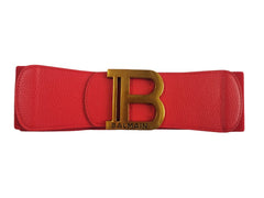 Balmain Elastic Leather Belt