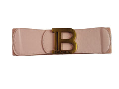 Balmain Elastic Leather Belt