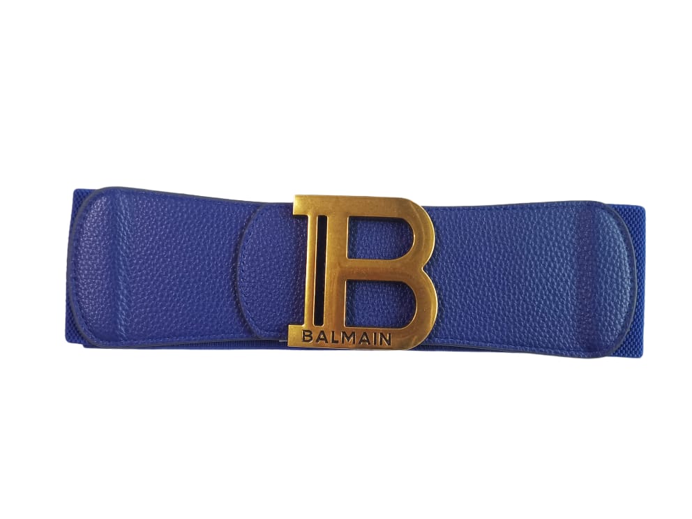 Balmain Elastic Leather Belt